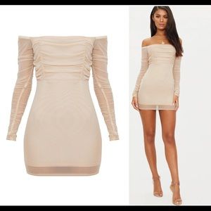NUDE Mesh BodyCon Dress